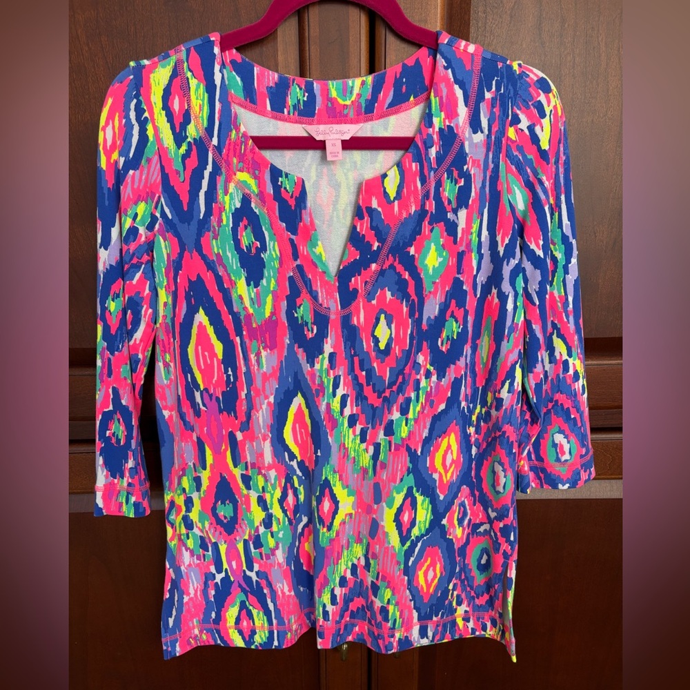 Lilly Pulitzer Justina Tunic Multi Luminescent Size XS‎